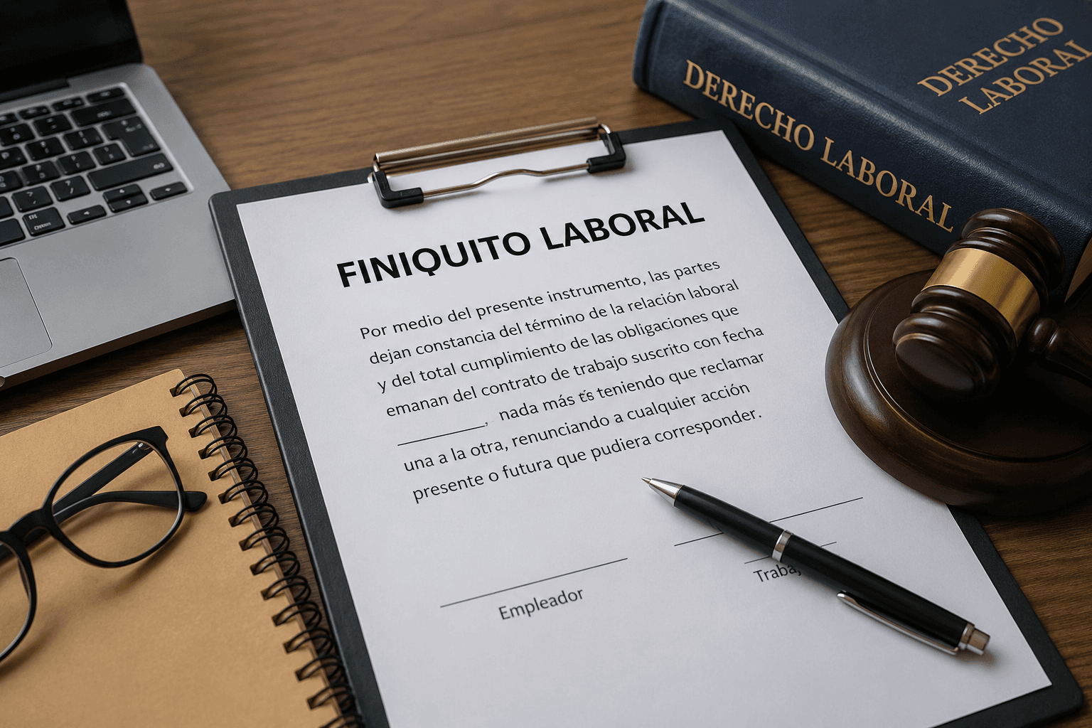 Cómo reducir riesgos laborales mediante un finiquito bien redactado
