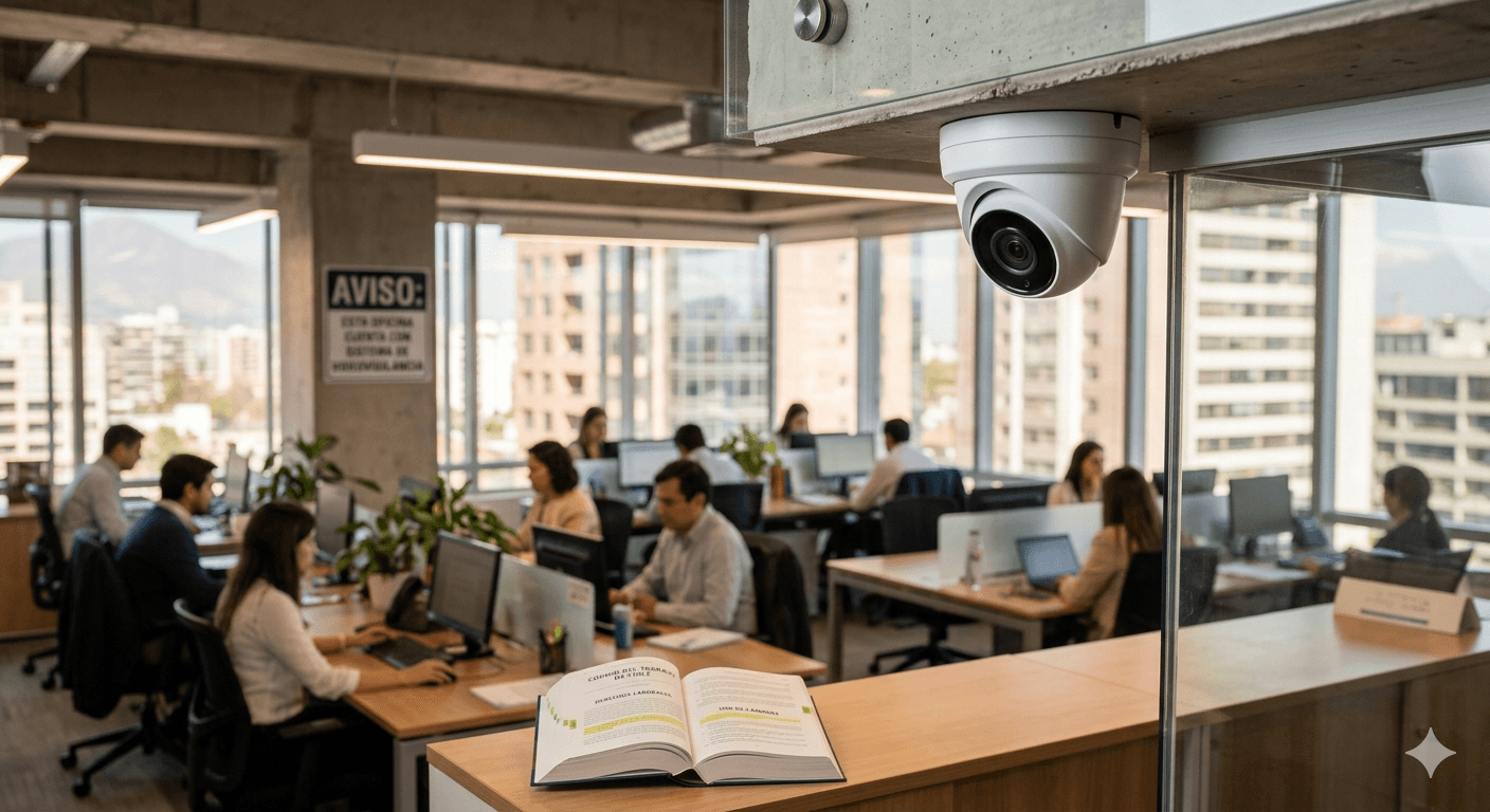 El uso de cámaras de seguridad en el trabajo está permitido en Chile, pero tiene límites claros. En este artículo explicamos qué dice el Código del Trabajo, cuáles son los requisitos que debe cumplir cualquier sistema de videovigilancia y qué riesgos enfrenta una empresa que no los respeta, todo a la luz del Ordinario N°798 de noviembre de 2024 de la Dirección del Trabajo